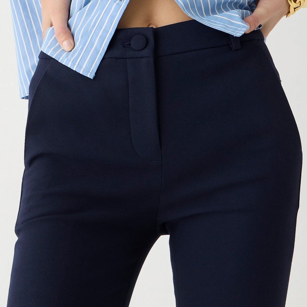 High-rise Cameron pant in four-season stretch in Navy (size 0)